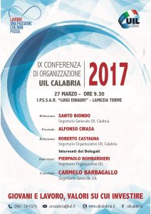 IX Conferenza Organizzazione UIL Calabria