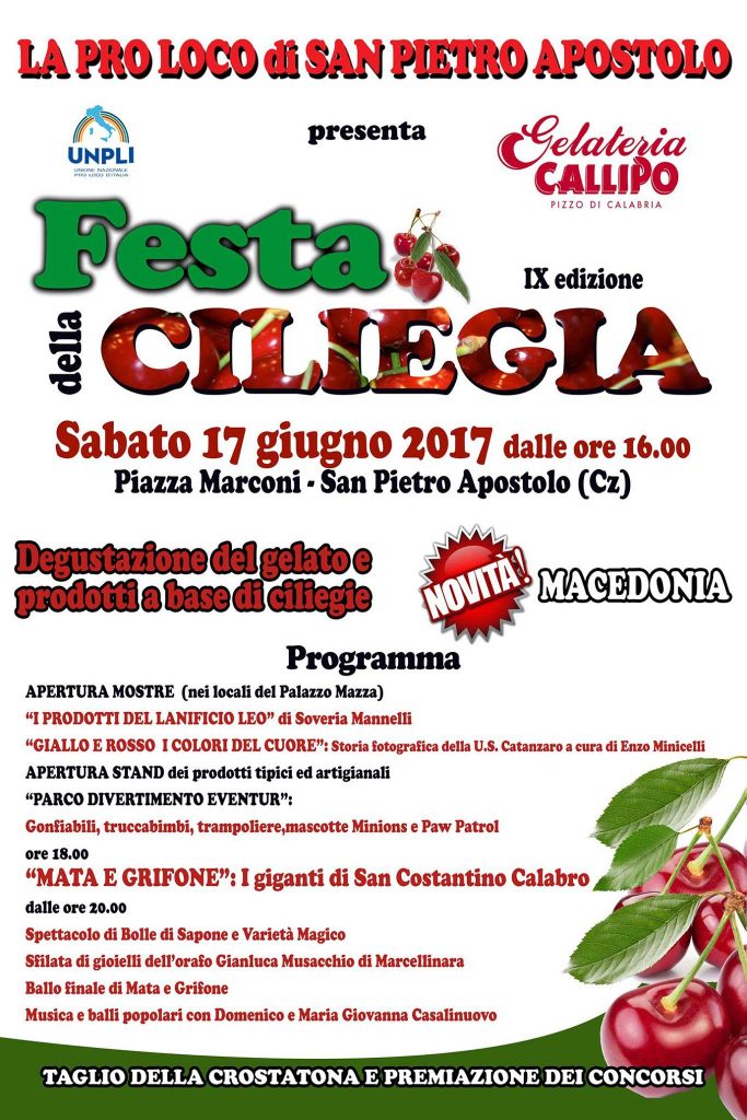 Festa della ciliegia, il programma