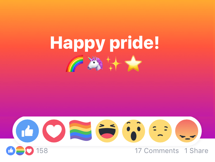 Facebook Reazione . Pride Month - LameziaTermeit