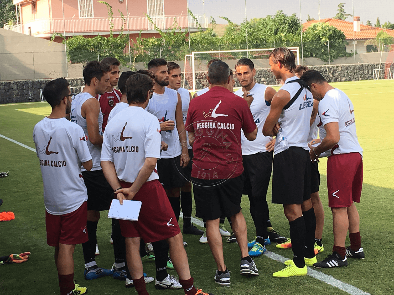 Calcio Catania all'allenamento condiviso con la Reggina