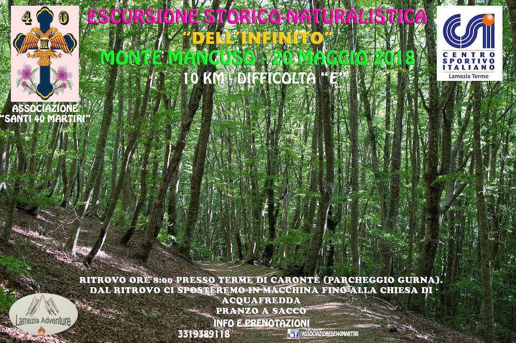 I Santi 40 Martiri alla scoperta del Monte Mancuso e il colle dell’Infinito