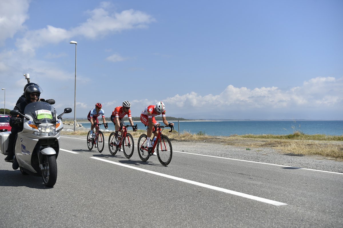 Trio di testa al Giro d'Italia Pizzo Praia a Mare