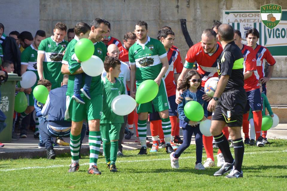 Vigor 1919, per l'ultimo match festa con i bambini