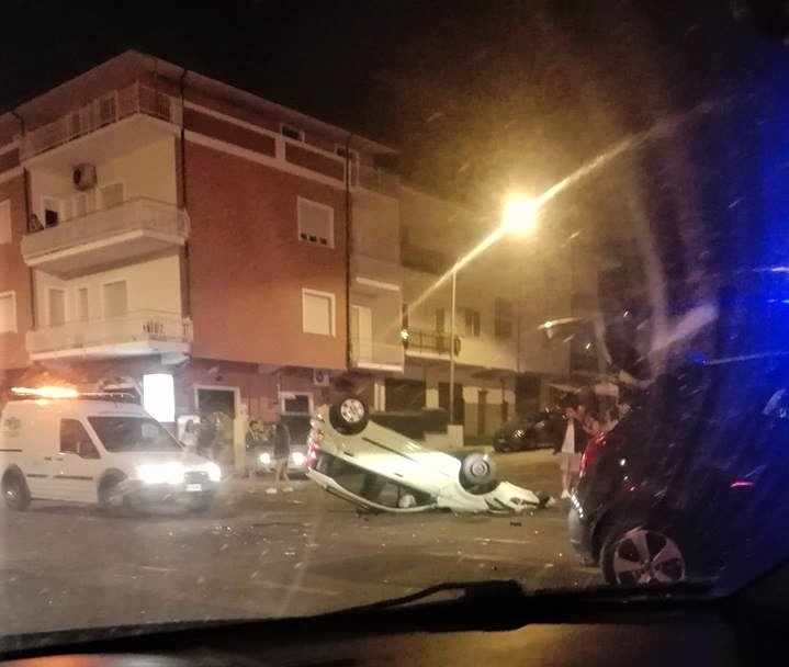 Lamezia, incidente via Marconi notte