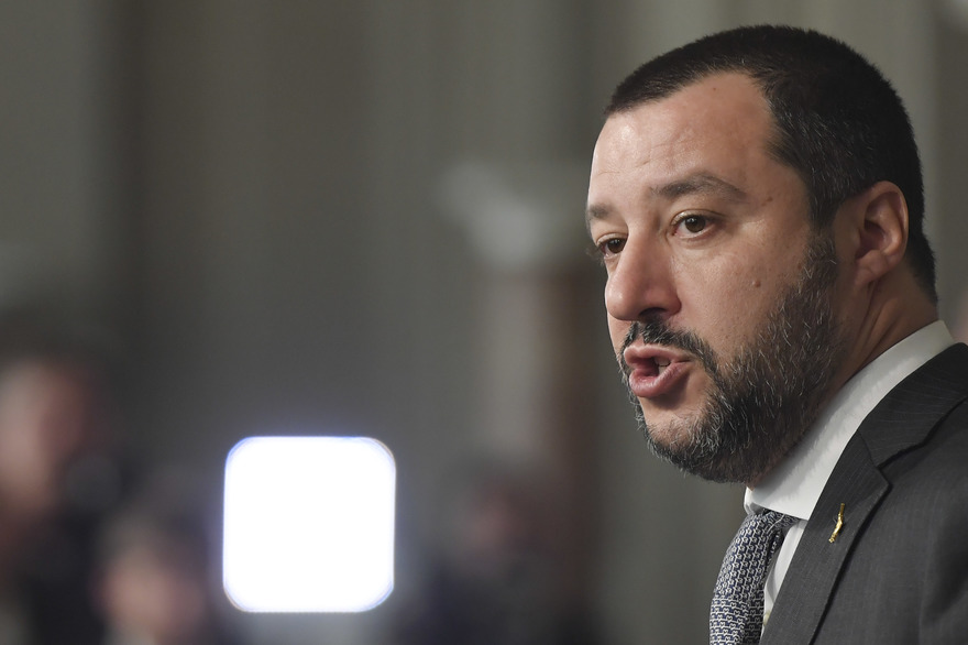 Ministro dell'interno Salvini in Calabria