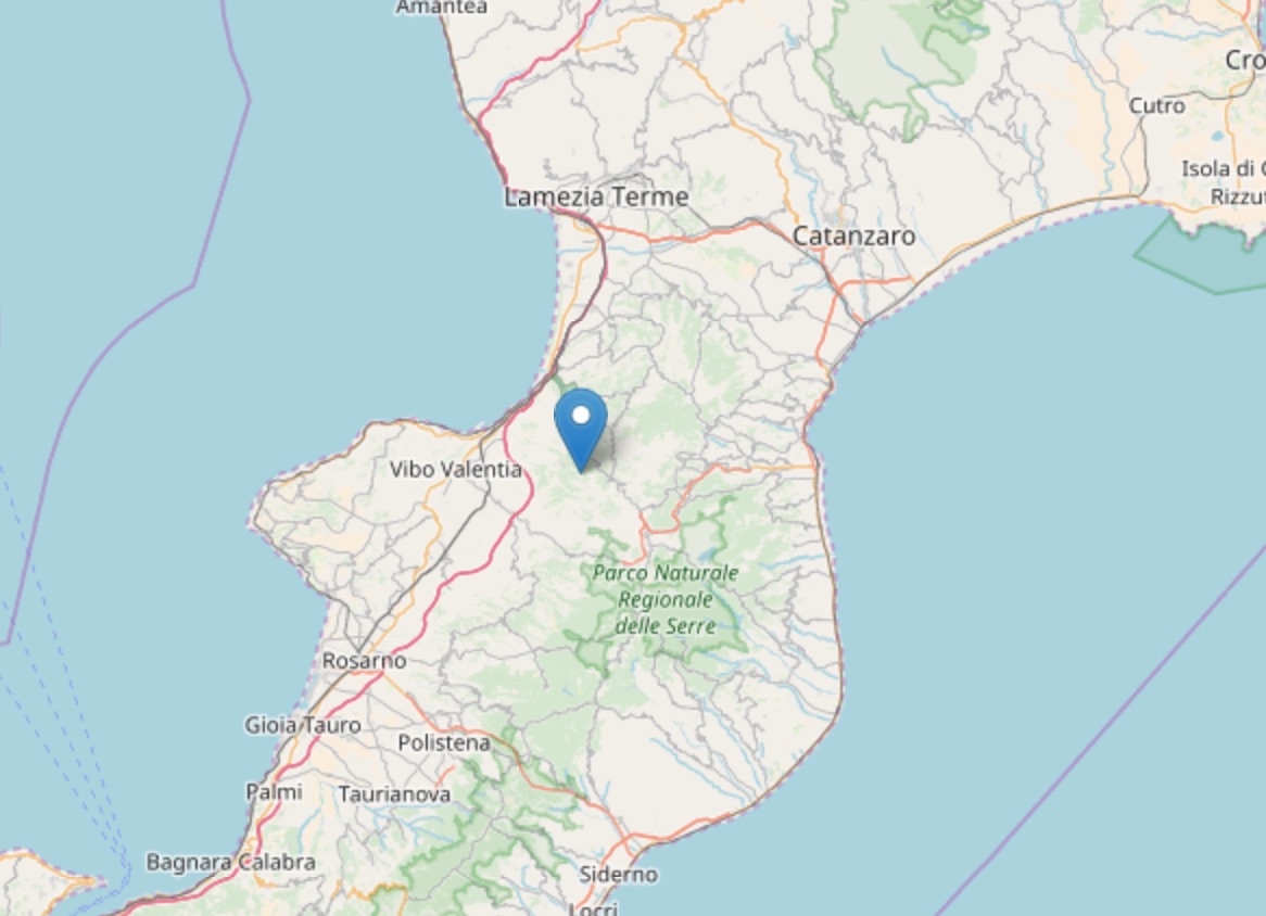 Terremoto di magnitudo ML 2.7 a Filogaso (VV)