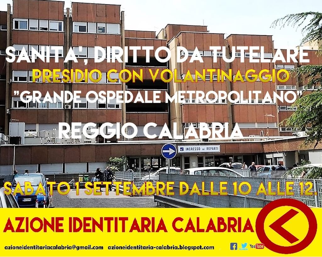 Presidio Ospedaliero di Azione Identitaria a Reggio Calabria