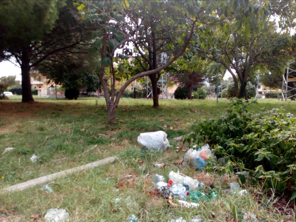 spazzatura Parco Savutano