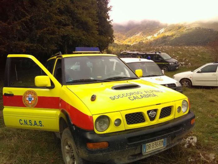 L'auto del soccorso alpino.