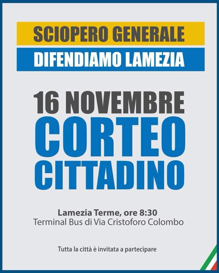 sciopero generale 16 novembre