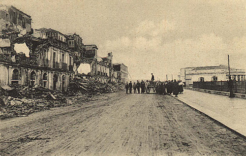 Immagini del terremoto di Messina e Reggio Calabria 1908