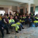 I lavoratori della Multiservizi in assemblea