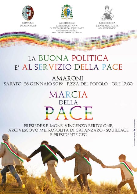Locandina Marcia della Pace Amaroni 2019