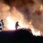 Incendio nella notte tra Nocera e Martirano Lombardo