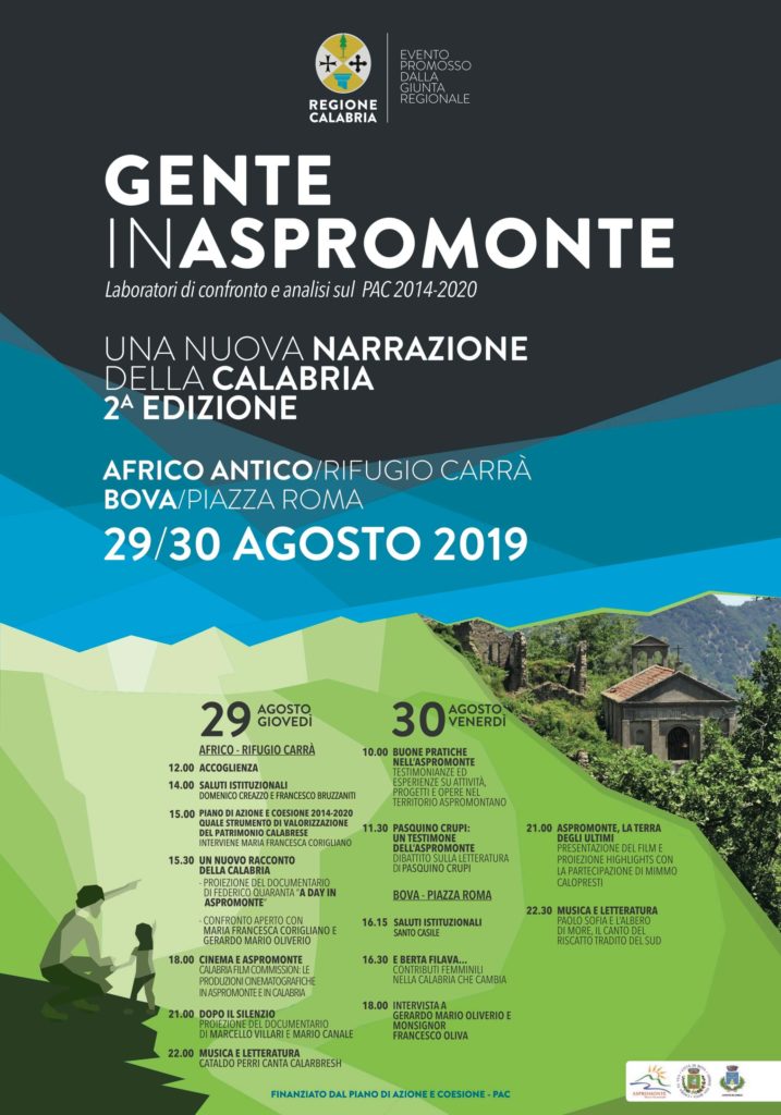 programma Il 29 e 30 agosto la seconda edizione di Gente in Aspromonte