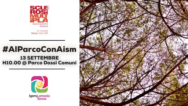 Il 13 settembre #AlParcoConAism: prosegue collaborazione tra IgersLameziaTerme e Aism