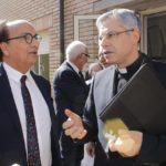 Il candidato a sindaco Eugenio Guarascio alla casa del sacerdote