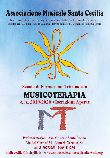 Partono i corsi di formazione in Musicoterapia dell’Associazione Santa Cecilia