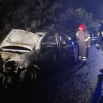 Serrastretta (CZ). Auto in fiamme sulla SP77 nella frazione Accaria