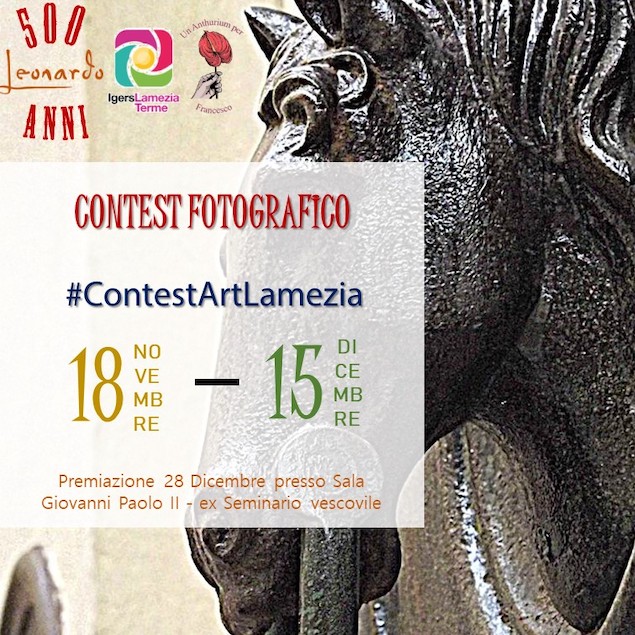 Contest fotografico a Lamezia su 500 anni morte di Leonardo