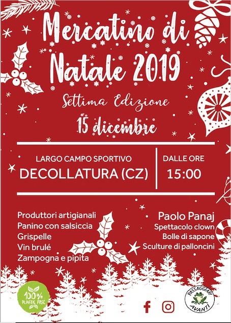 Decollatura. Al via oggi 15 dicembre la settima edizione de “Il Mercatino di Natale”