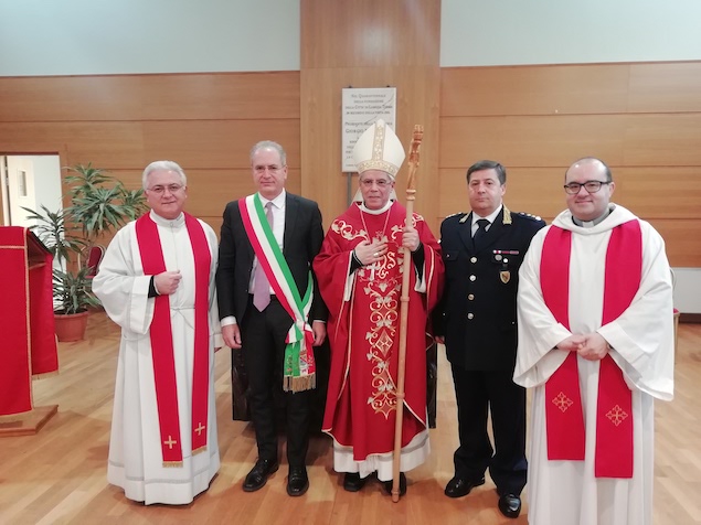 Mons. Schillaci celebra messa in occasione della festa di San Sebastiano