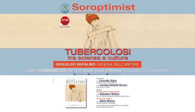 Il Soroptimist Club di Lamezia organizza incontro “Tubercolosi, tra scienza e cultura”
