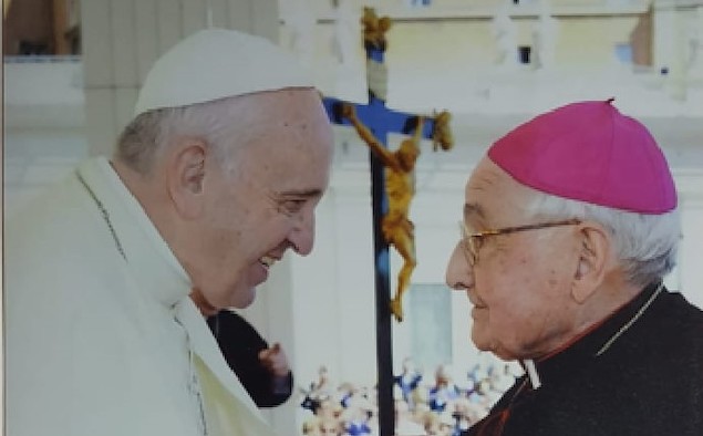 Vescovo Rimedio con Papa Francesco