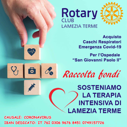 Coronavirus. Raccolta fondi del Rotary Club per l'ospedale di Lamezia