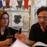 Teodolinda Coltellaro con Berlingeri nel suo studio