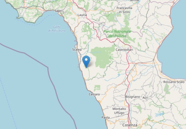 Terremoto: scossa di magnitudo ML 2.8 a Buonvicino (CS)