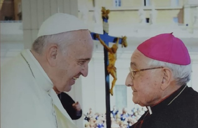 Vescovo Rimedio con Papa Francesco
