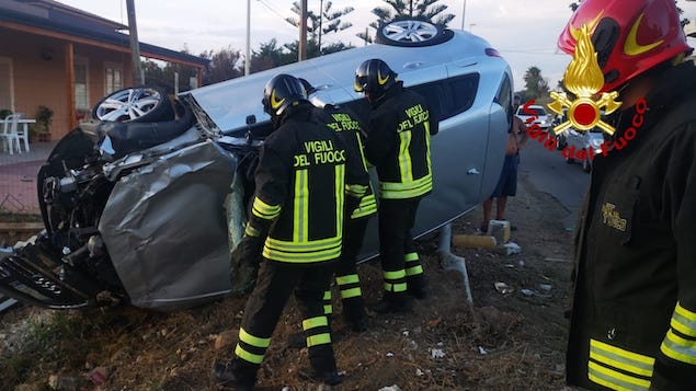 Capo Rizzuto. Incidente stradale sulla SP45, ferito anche un bambino