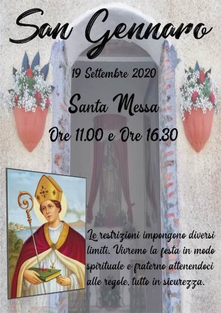 Il 19 Settembre festa di San Gennaro a Martirano e San Mazzeo