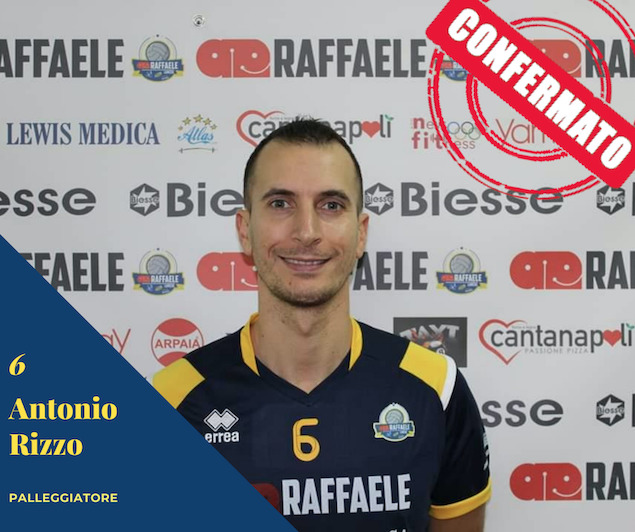 Raffaele Lamezia: confermato il palleggiatore Antonio Rizzo