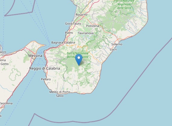 Terremoto di magnitudo 2.0 ML a Roccaforte del Greco (RC)
