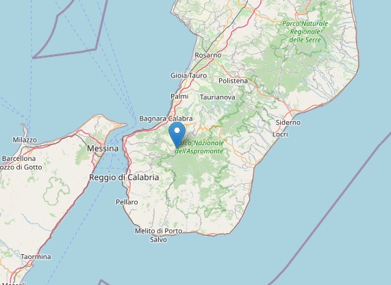 Terremoto: scossa di magnitudo ML 2.3 a Santo Stefano in Aspromonte
