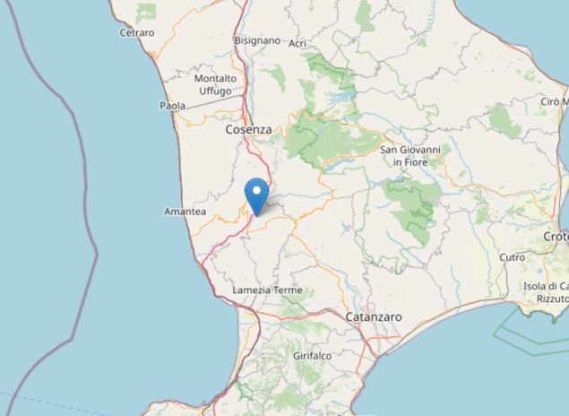 Terremoto: scossa di magnitudo ML 2.4 ad Altilia (CS)