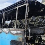 In fiamme autobus di linea delle Ferrovie della Calabria