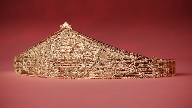 Il diadema del tesoro di Sant'Eufemia rinasce in 3D