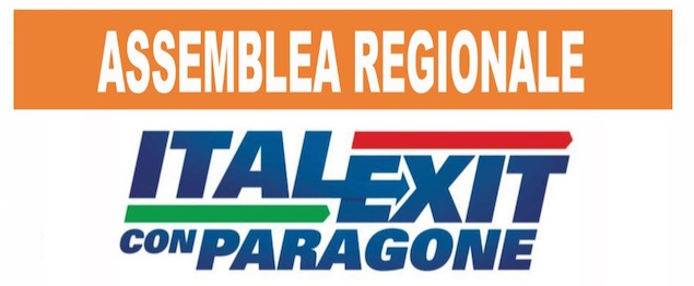 Il 6 giugno assemblea regionale Italexit con Paragone