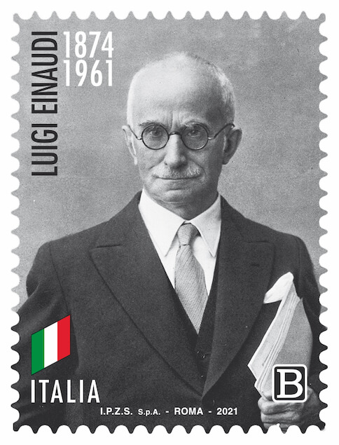 francobollo nel ricordo di Luigi Einaudi