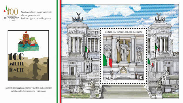 Poste Italiane: un francobollo per il centenario del Milite Ignoto