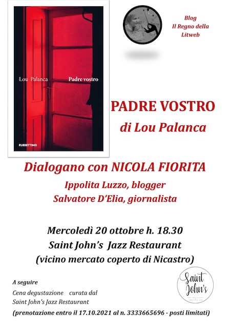 L’ultimo libro di Lou Palanca il 20 ottobre a Lamezia con Nicola Fiorita