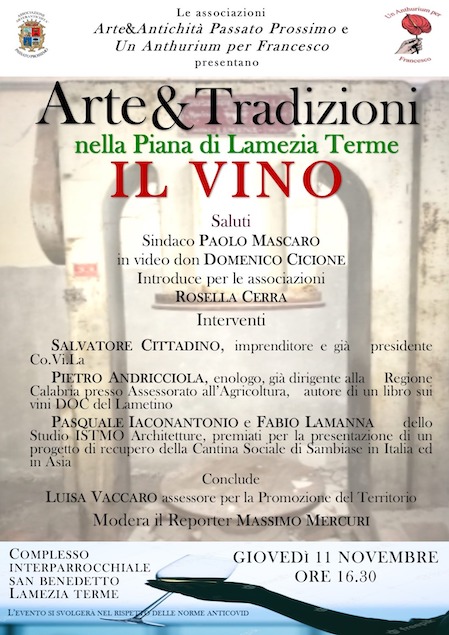 "Arte e tradizioni nella piana di Lamezia Terme, il vino"