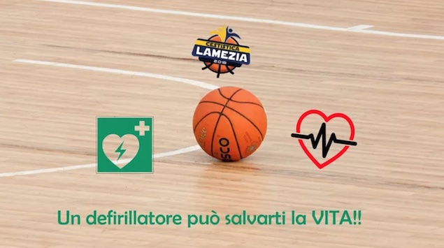 Un nuovo defibrillatore per la Cestistica Lamezia 2.018