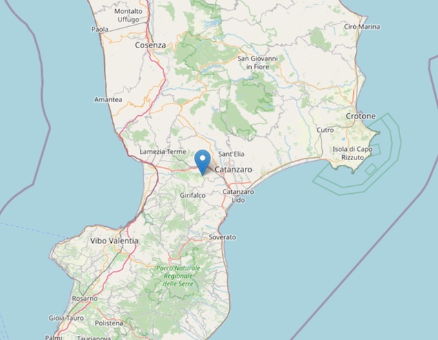 Terremoto: scossa di magnitudo ML 2.2 a Caraffa (CZ)