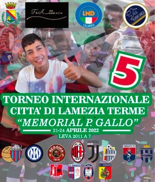 Dal 21 aprile la quinta edizione memorial Pasquale Gallo