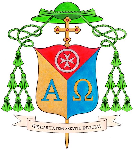 Lo stemma di Mons. Serafino Parisi Vescovo eletto di Lamezia Terme