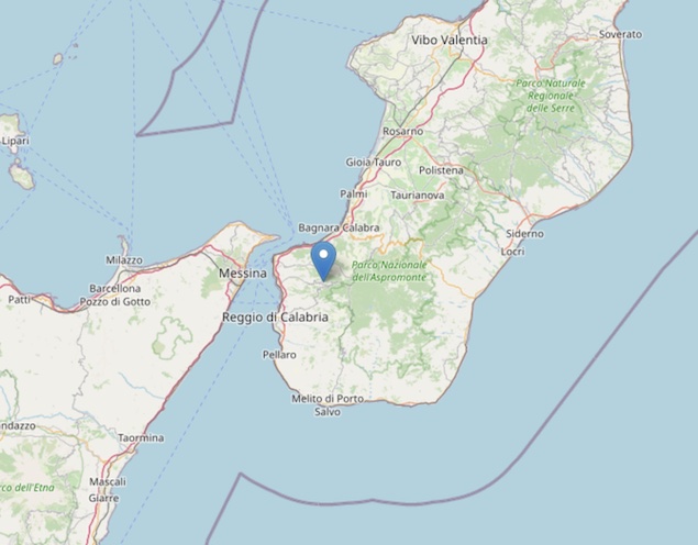 Terremoto: scossa di magnitudo ML 3.0 a Sant'Alessio in Aspromonte (RC)